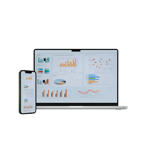 Laptop and Mobile Banner White